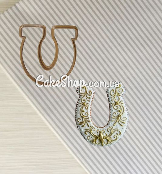 ⋗ Вырубка пластиковая Подкова 10 см купить в Украине ➛ CakeShop.com.ua, фото