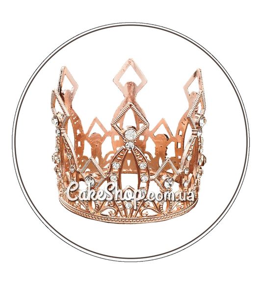 ⋗ Корона Античное золото 6,5 см купить в Украине ➛ CakeShop.com.ua, фото