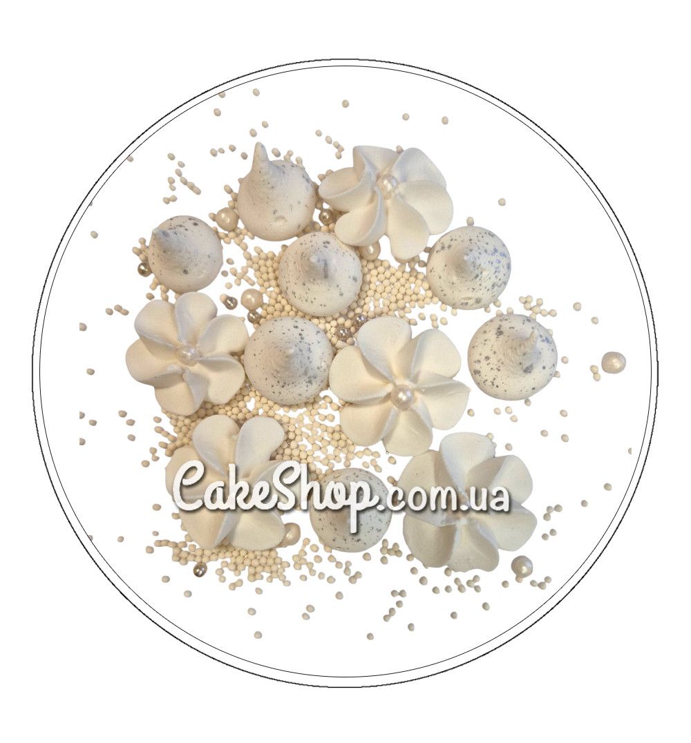⋗ Цукрові фігурки Меренга з Квітами ТМ Іриска купити в Україні ➛ CakeShop.com.ua, фото