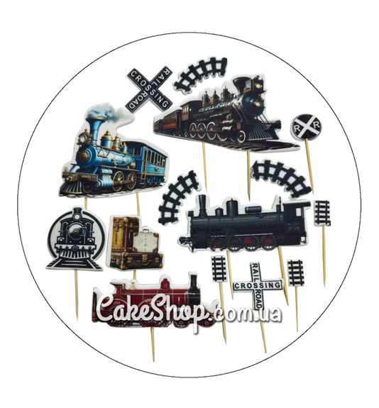 ⋗ Сахарные фигурки топеры MAXI Поезда ТМ ДомК купить в Украине ➛ CakeShop.com.ua, фото