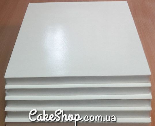 ⋗ Подложка под торт усиленная 30х30 Белая купить в Украине ➛ CakeShop.com.ua, фото