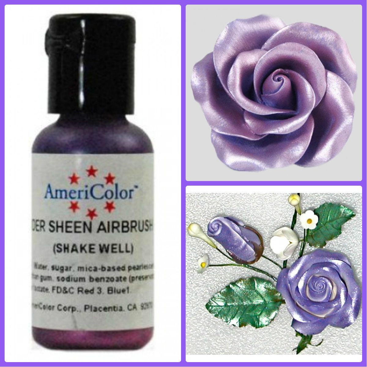 ⋗ Краситель гелевый сверкающий Лавандовый Lavender Sheen AmeriColor, 20 г купить в Украине ➛ CakeShop.com.ua, фото