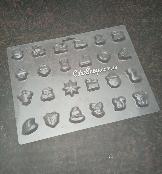 ⋗ Пластиковая форма для шоколада Набор новогоднийкупить в Украине ➛ CakeShop.com.ua, фото
