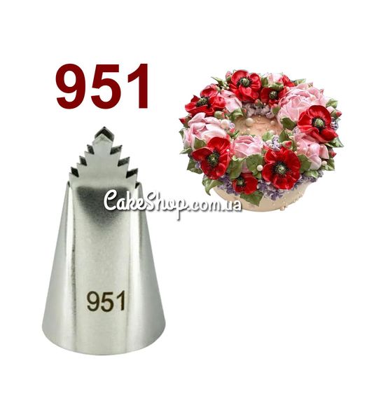 ⋗ Насадка кондитерська Листочок #951 середня купити в Україні ➛ CakeShop.com.ua, фото