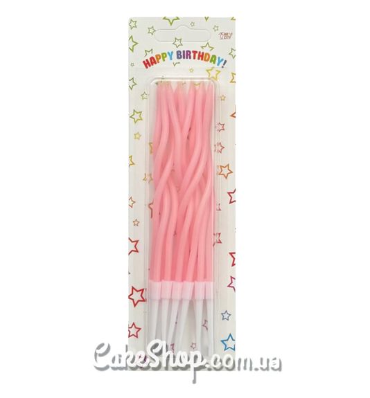 ⋗ Свечи тортовые Коктейльные розовые купить в Украине ➛ CakeShop.com.ua, фото