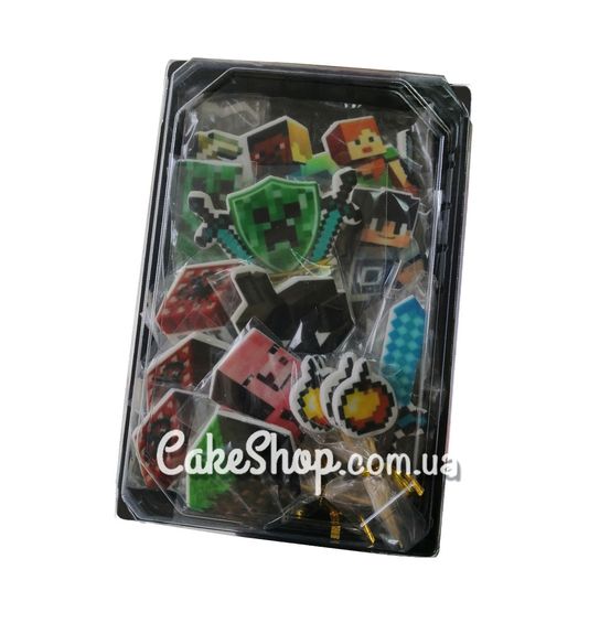 ⋗ Сахарные фигурки топеры MAXI Майнкрафт ТМ ДомК купить в Украине ➛ CakeShop.com.ua, фото