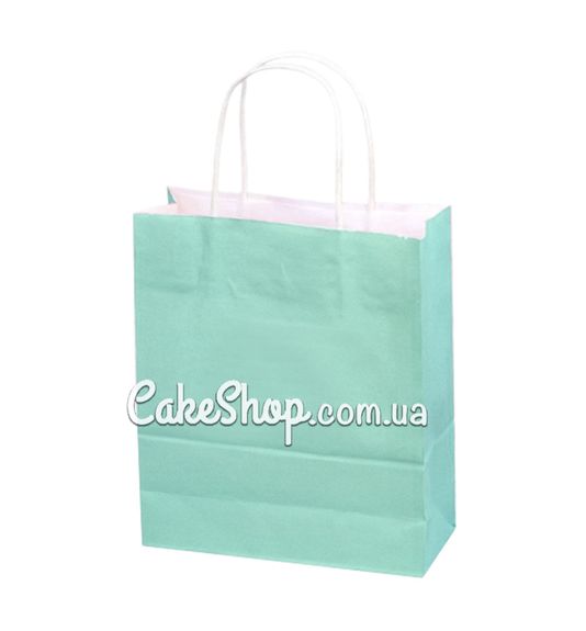 ⋗ Пакет паперовий з крученими ручками Тіфані, 24х20х8см купити в Україні ➛ CakeShop.com.ua, фото