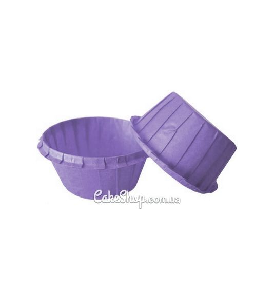 ⋗ Формочки из пергамента с усиленным бортиком Фиолетовые, 50 шт. купить в Украине ➛ CakeShop.com.ua, фото