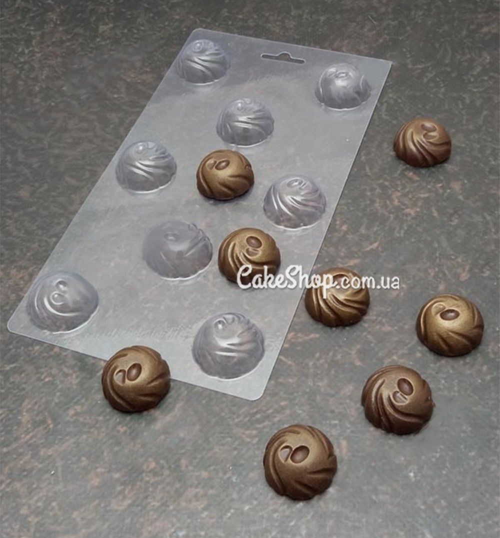 ⋗ Пластиковая форма для шоколада Конфета Вращение купить в Украине ➛ CakeShop.com.ua, фото