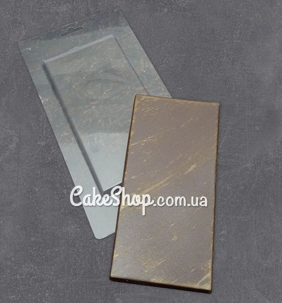 Пластиковая форма для шоколада Плитка проста - фото