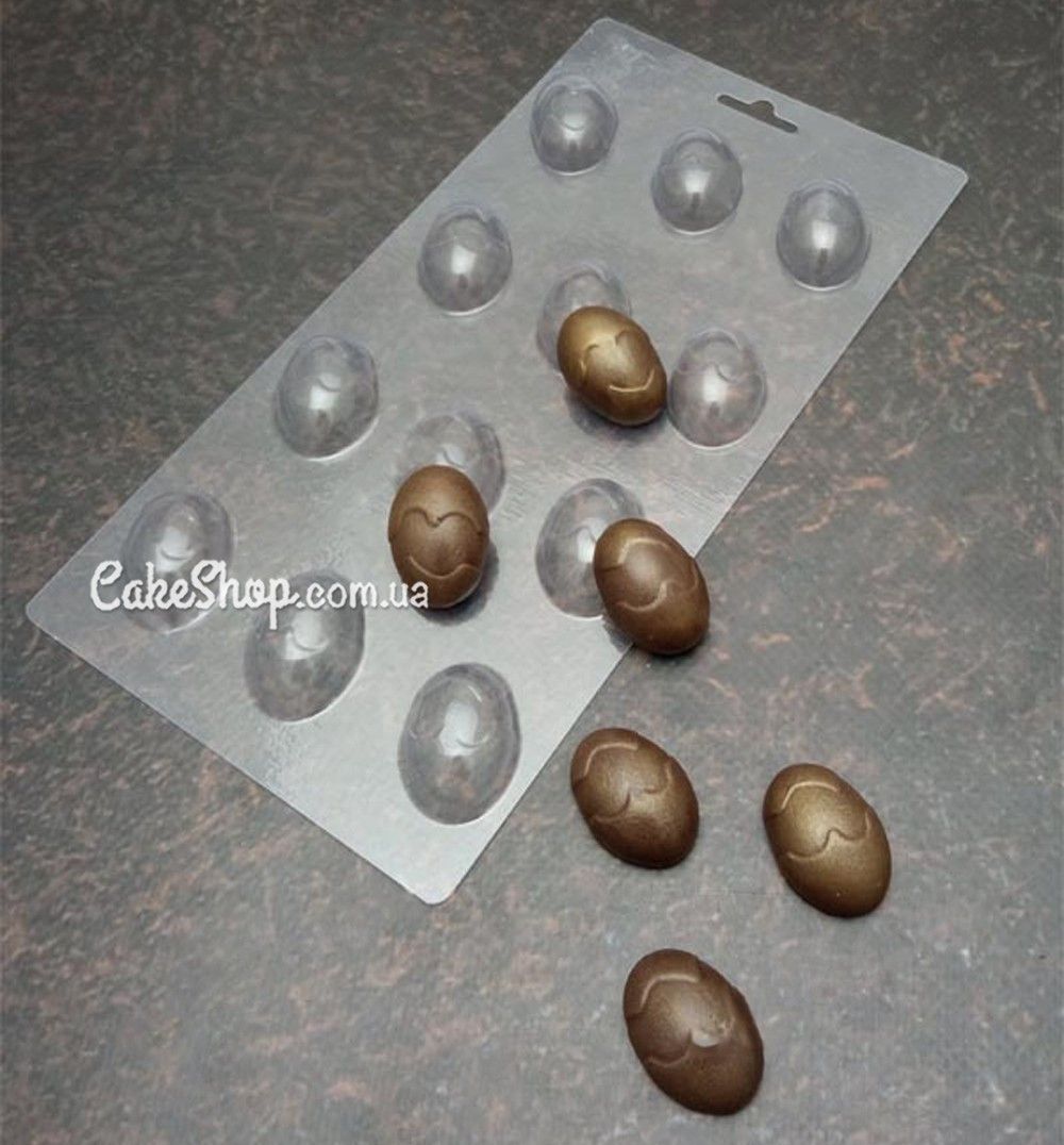 ⋗ Пластиковая форма для шоколада Яйцо мини Крашенка купить в Украине ➛ CakeShop.com.ua, фото