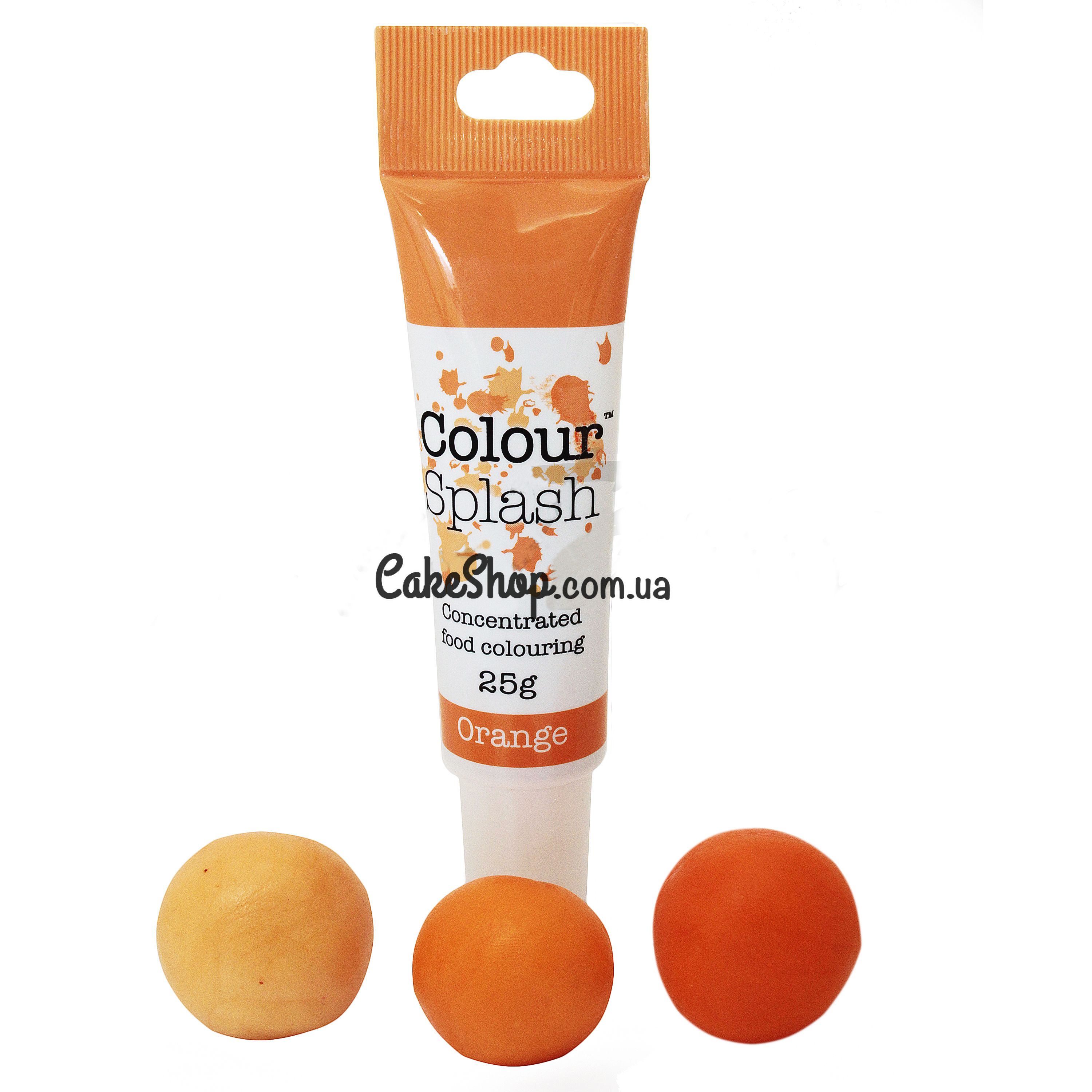 ⋗ Гелевый краситель Colour Splash, 25 г Orange купить в Украине ➛ CakeShop.com.ua, фото
