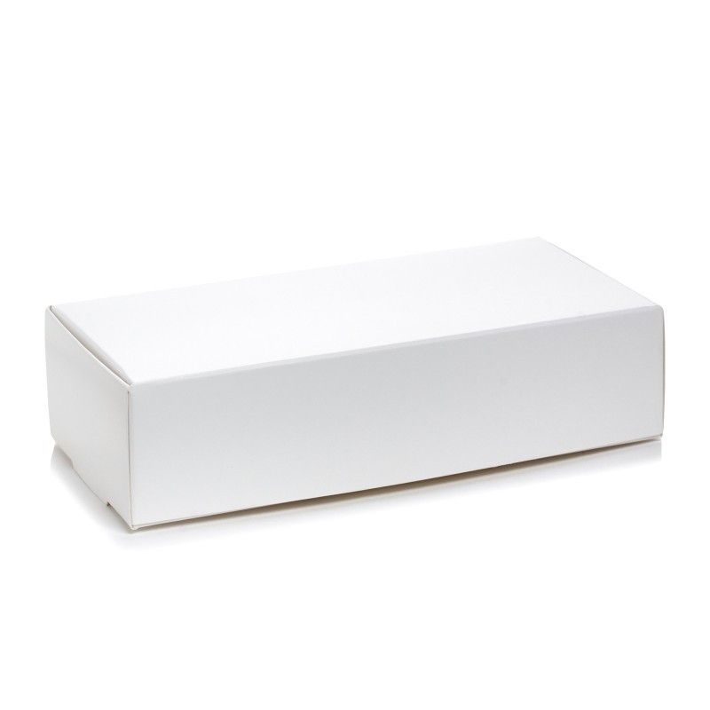 Коробка на 12 макаронс без вікна Біла, 20х10х5 см - фото