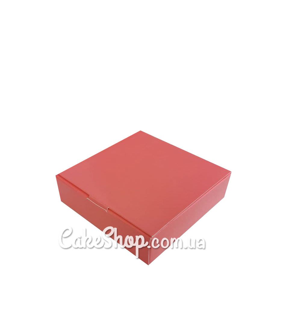 ⋗ Коробка на 4 конфеты Коралловая, 11х11х3 см купить в Украине ➛ CakeShop.com.ua, фото