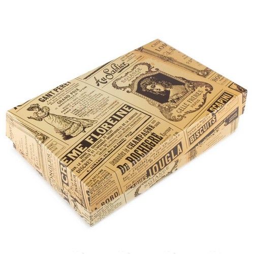 ⋗ Коробка для эклеров, зефира Ретро, 23х15х6 см купить в Украине ➛ CakeShop.com.ua, фото