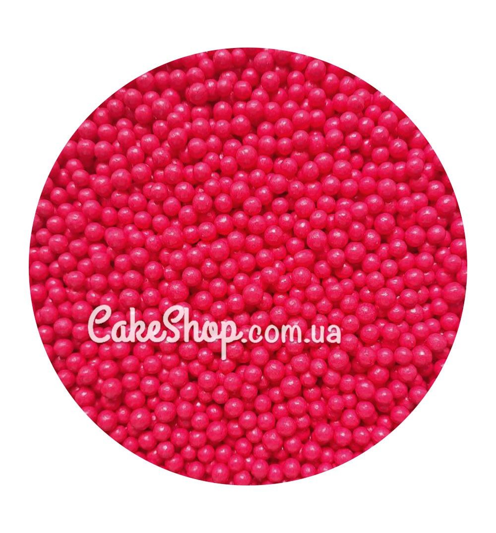 ⋗ Посипка Кульки глянцеві Малинові 5 мм, 50 г купити в Україні ➛ CakeShop.com.ua, фото