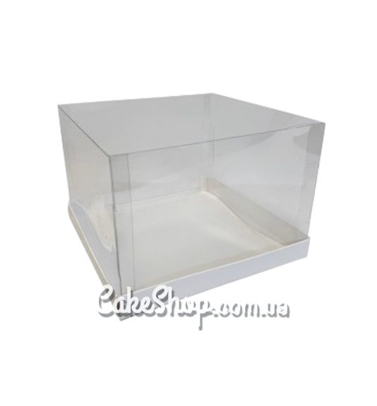 ⋗ Коробка Аквариум для бенто-торта Белая, 17х17х12 см купить в Украине ➛ CakeShop.com.ua, фото