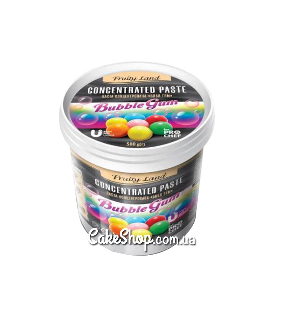Паста концентрированная Bubble Gum (розовая жвачка) Fruityland, 500 г - фото