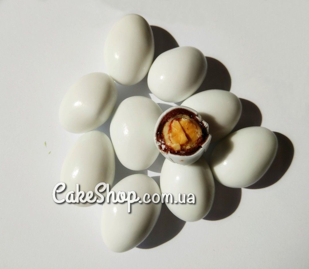 ⋗ Декор шоколадный Яйца (белый микс) купить в Украине ➛ CakeShop.com.ua, фото