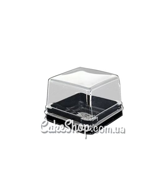 ⋗ Упаковка для десерта Куб с чёрным дном, 8х6х4 см купить в Украине ➛ CakeShop.com.ua, фото