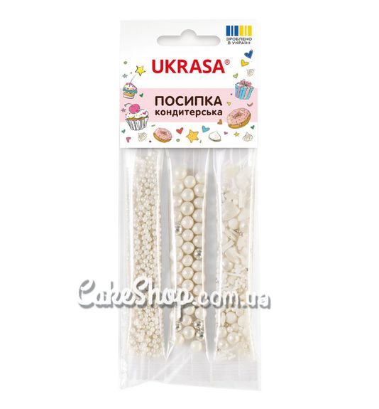⋗ Посипка цукрова Великодня перламутрова в стіках #3, Украса 15 г купити в Україні ➛ CakeShop.com.ua, фото