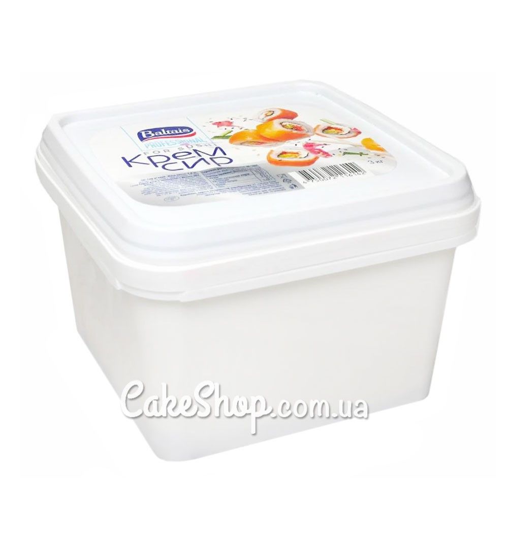 ⋗ Крем-сир вершковий Baltais Professional, 3 кг купити в Україні ➛ CakeShop.com.ua, фото