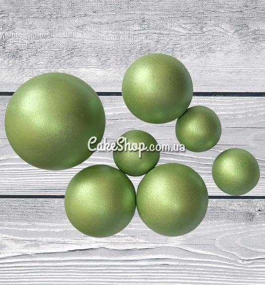 ⋗ Сфера шоколадна SD перламутрова Зелена купити в Україні ➛ CakeShop.com.ua, фото