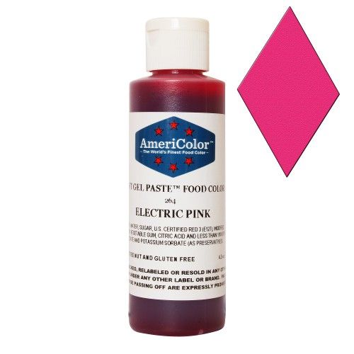 ⋗ Барвник гелевий Рожевий електрик AmeriColor 128 г купити в Україні ➛ CakeShop.com.ua, фото