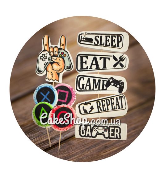 ⋗ Цукрові фігурки Геймер ТМ Іриска купити в Україні ➛ CakeShop.com.ua, фото