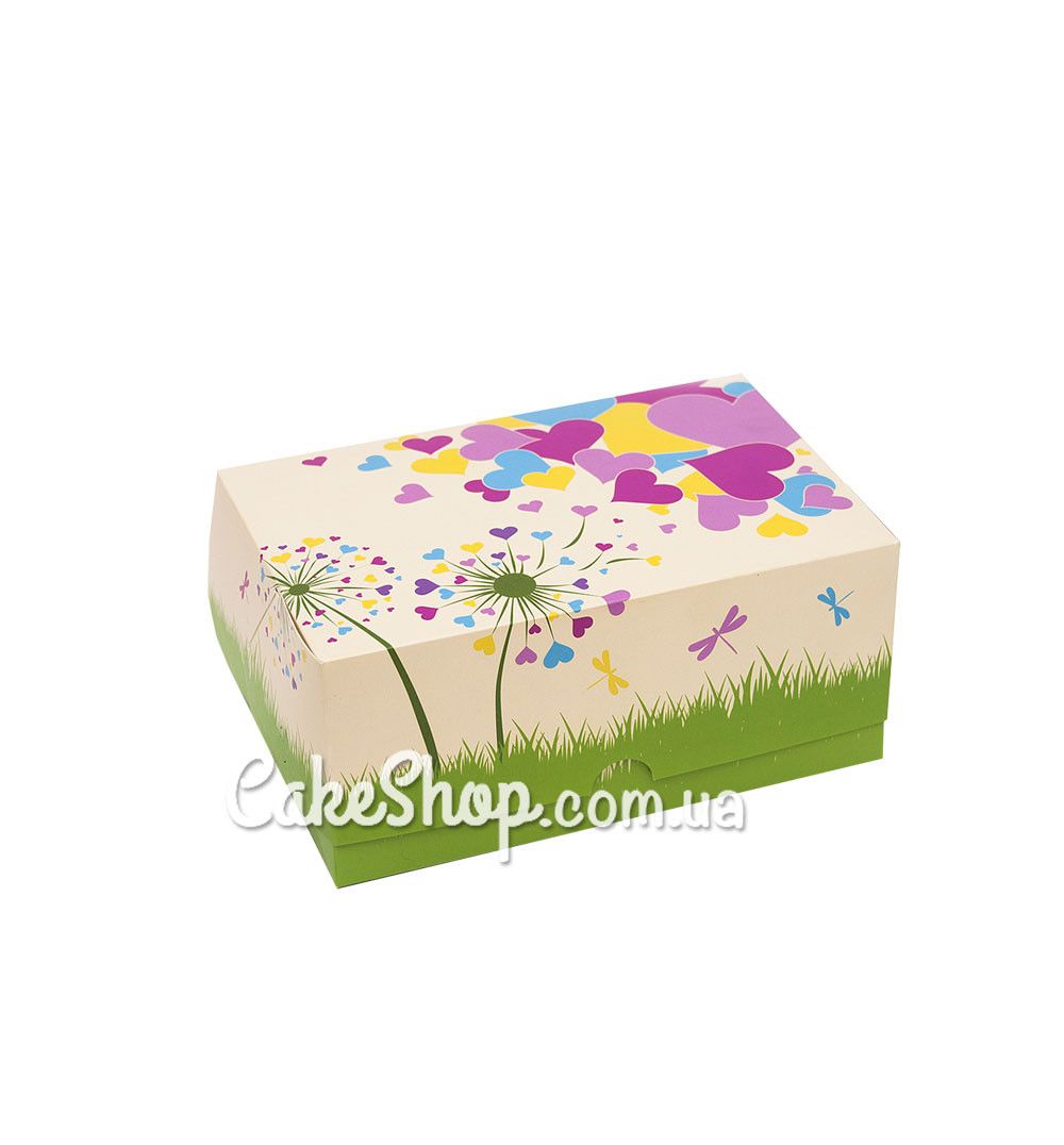 ⋗ Коробка-контейнер для десертів Ніжність, 18х12х8 см купити в Україні ➛ CakeShop.com.ua, фото