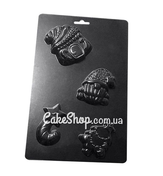 ⋗ Пластиковая форма для шоколада Скоро Новый Год купить в Украине ➛ CakeShop.com.ua, фото