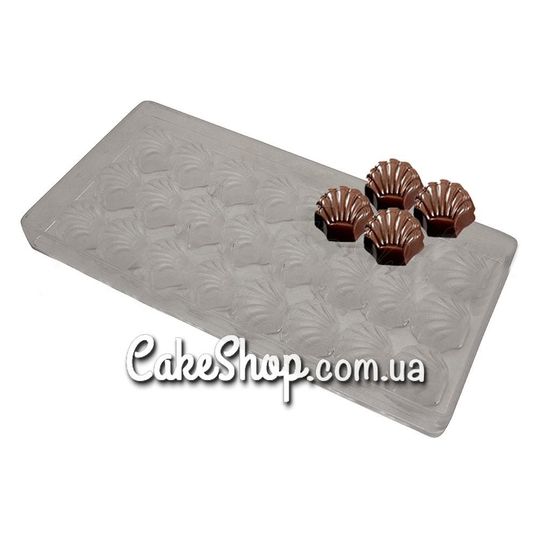 ⋗ Полікарбонатна форма для цукерок Мушлі купити в Україні ➛ CakeShop.com.ua, фото