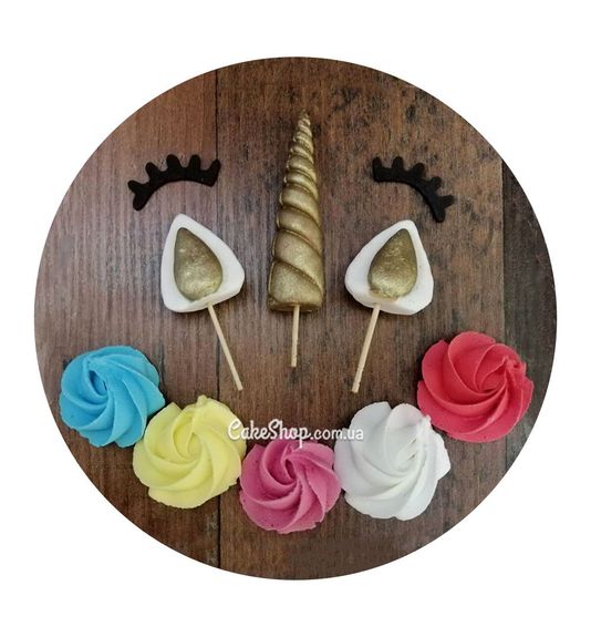 ⋗ Цукрові фігурки Набір Єдинорога золото ТМ Іриска купити в Україні ➛ CakeShop.com.ua, фото