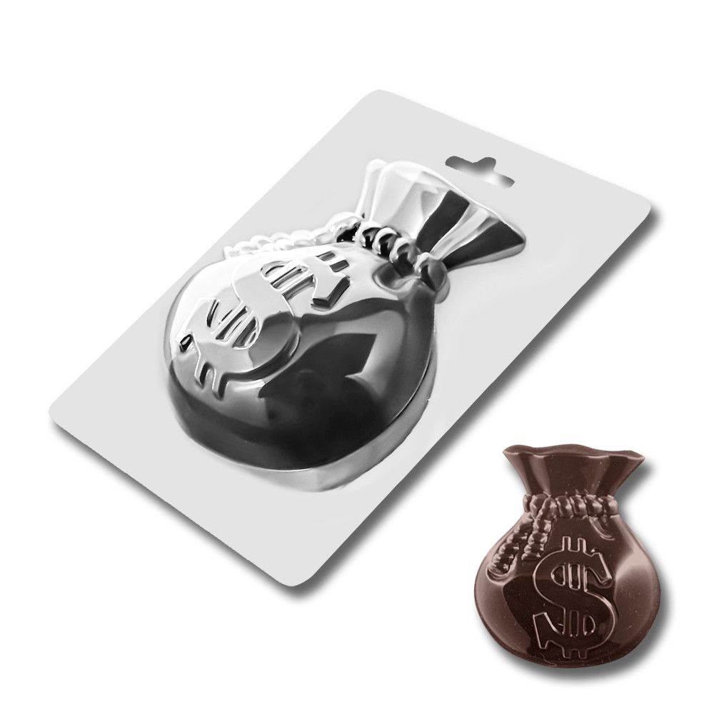 ⋗ Пластикова форма для шоколаду Мішок грошей купити в Україні ➛ CakeShop.com.ua, фото