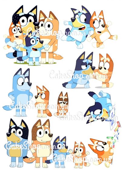 ⋗ Вафельная картинка  Блуи 2 купить в Украине ➛ CakeShop.com.ua, фото