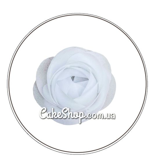 ⋗ Вафельна квітка Біла маленька купити в Україні ➛ CakeShop.com.ua, фото