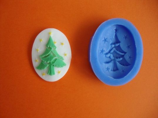 ⋗ Силиконовый молд Камея елка купить в Украине ➛ CakeShop.com.ua, фото