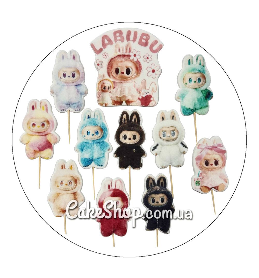 ⋗ Сахарные фигурки топеры MAXI Лабубу ТМ ДомК купить в Украине ➛ CakeShop.com.ua, фото