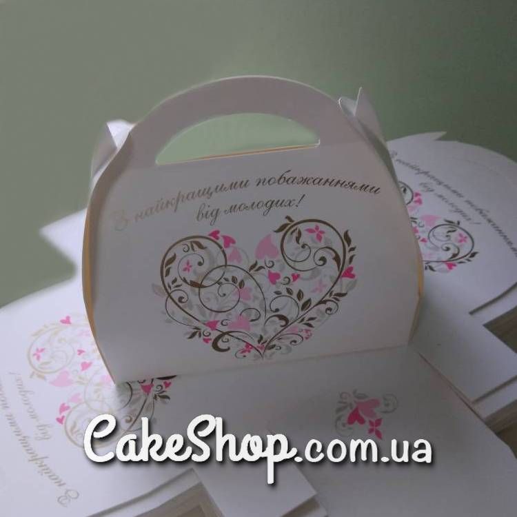 ⋗ Коробка свадебная с рисунком 17х10х14 см купить в Украине ➛ CakeShop.com.ua, фото