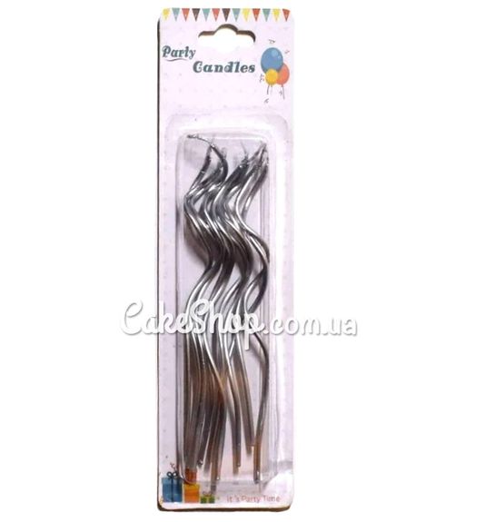 ⋗ Свічки тортові Коктейльні срібло купити в Україні ➛ CakeShop.com.ua, фото
