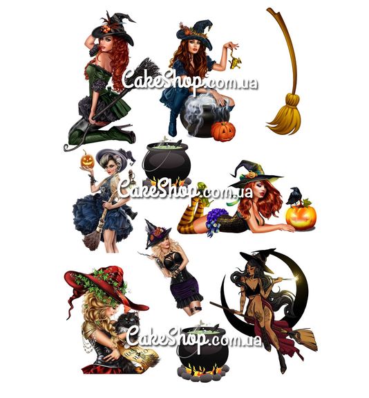 ⋗ Вафельна картинка Відьмочки купити в Україні ➛ CakeShop.com.ua, фото