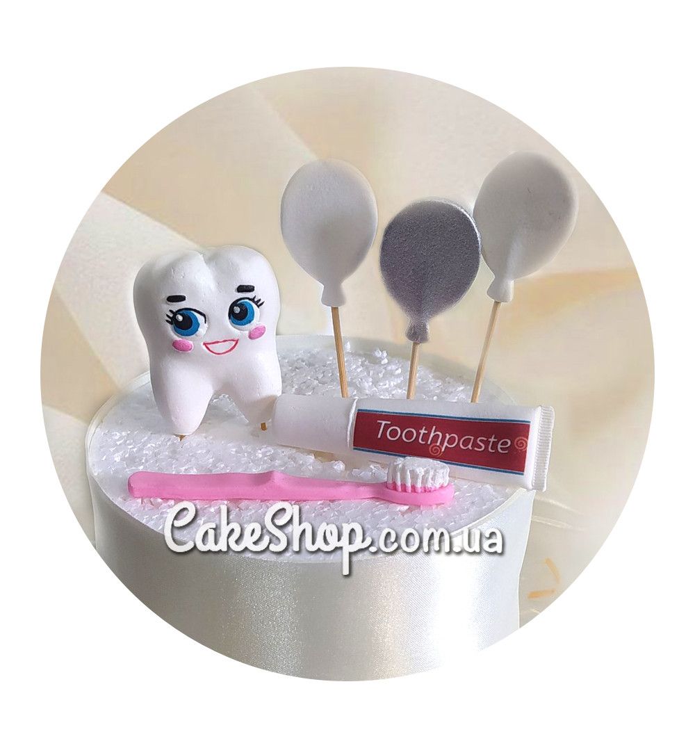 ⋗ Цукрові фігурки Зубчик ТМ KD купити в Україні ➛ CakeShop.com.ua, фото
