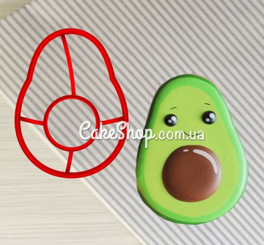 ⋗ Вирубка пластикова Авокадо купити в Україні ➛ CakeShop.com.ua, фото