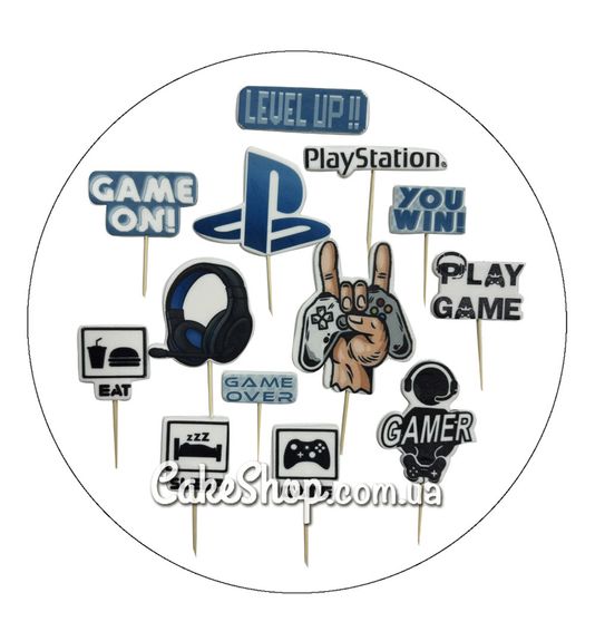 ⋗ Цукрові фігурки топери MAXI Геймер ТМ ДімК купити в Україні ➛ CakeShop.com.ua, фото