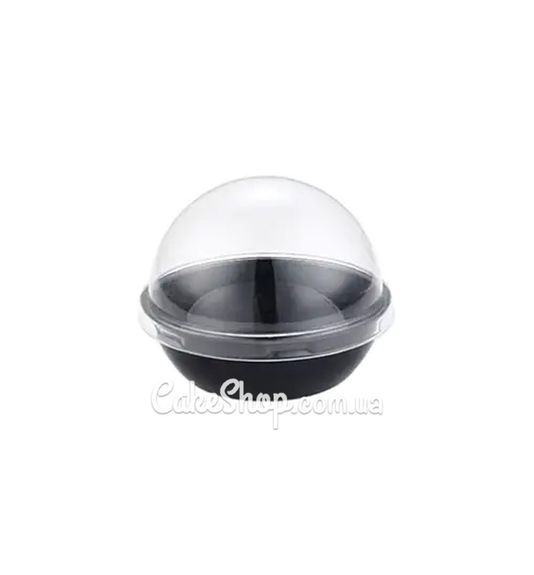 ⋗ Упаковка для Мотти купольная черная, 5 шт купить в Украине ➛ CakeShop.com.ua, фото
