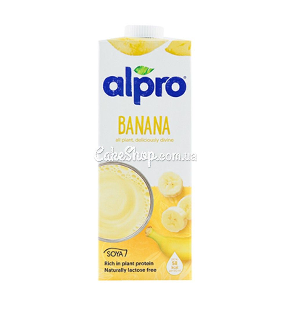 ⋗ Растительное молоко Alpro банан, 1 л купить в Украине ➛ CakeShop.com.ua, фото