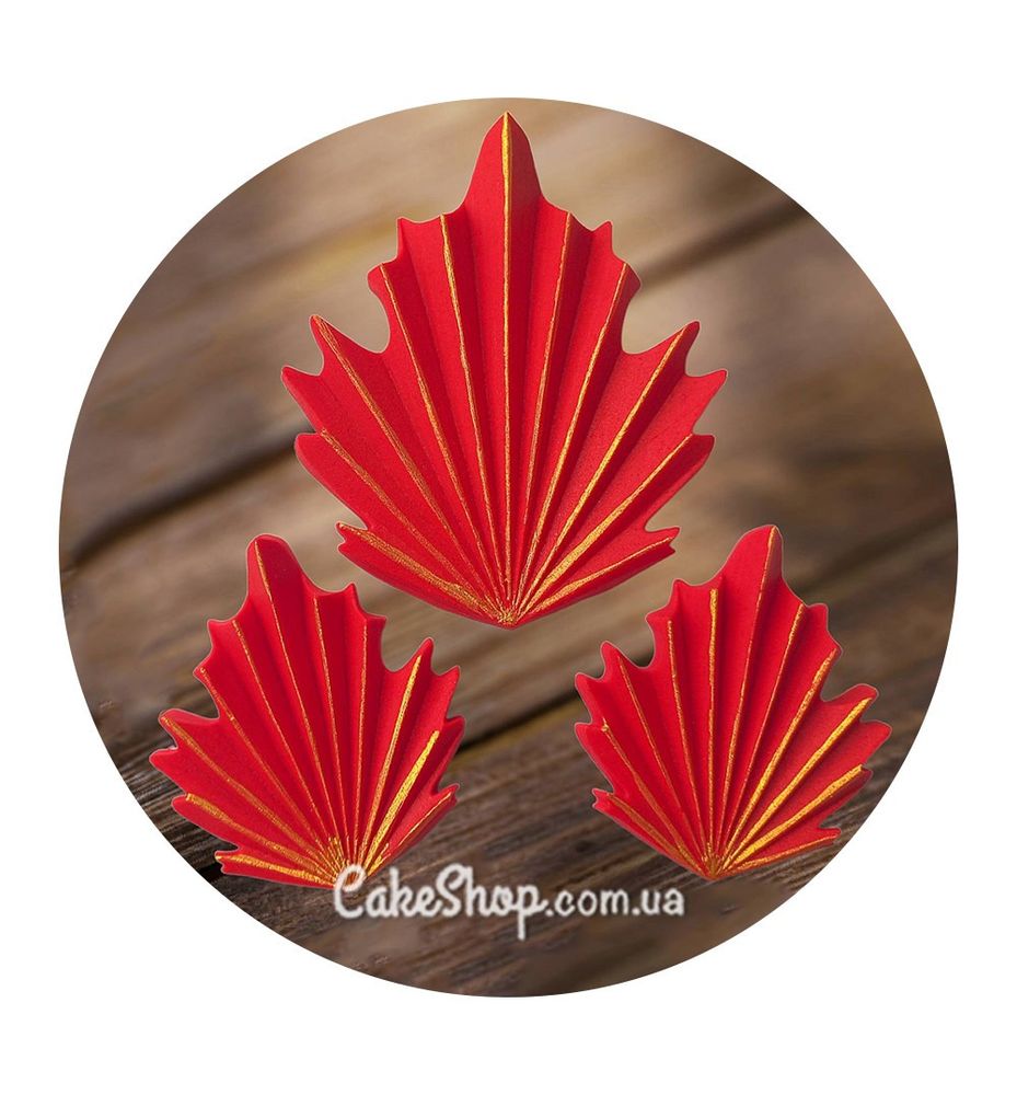 Цукрові фігурки Пальмове листя червоне ТМ Іриска - фото