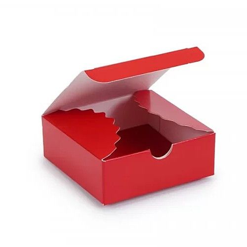 ⋗ Коробка міні-бокс Червона, 8,3х8,3х3 см купити в Україні ➛ CakeShop.com.ua, фото
