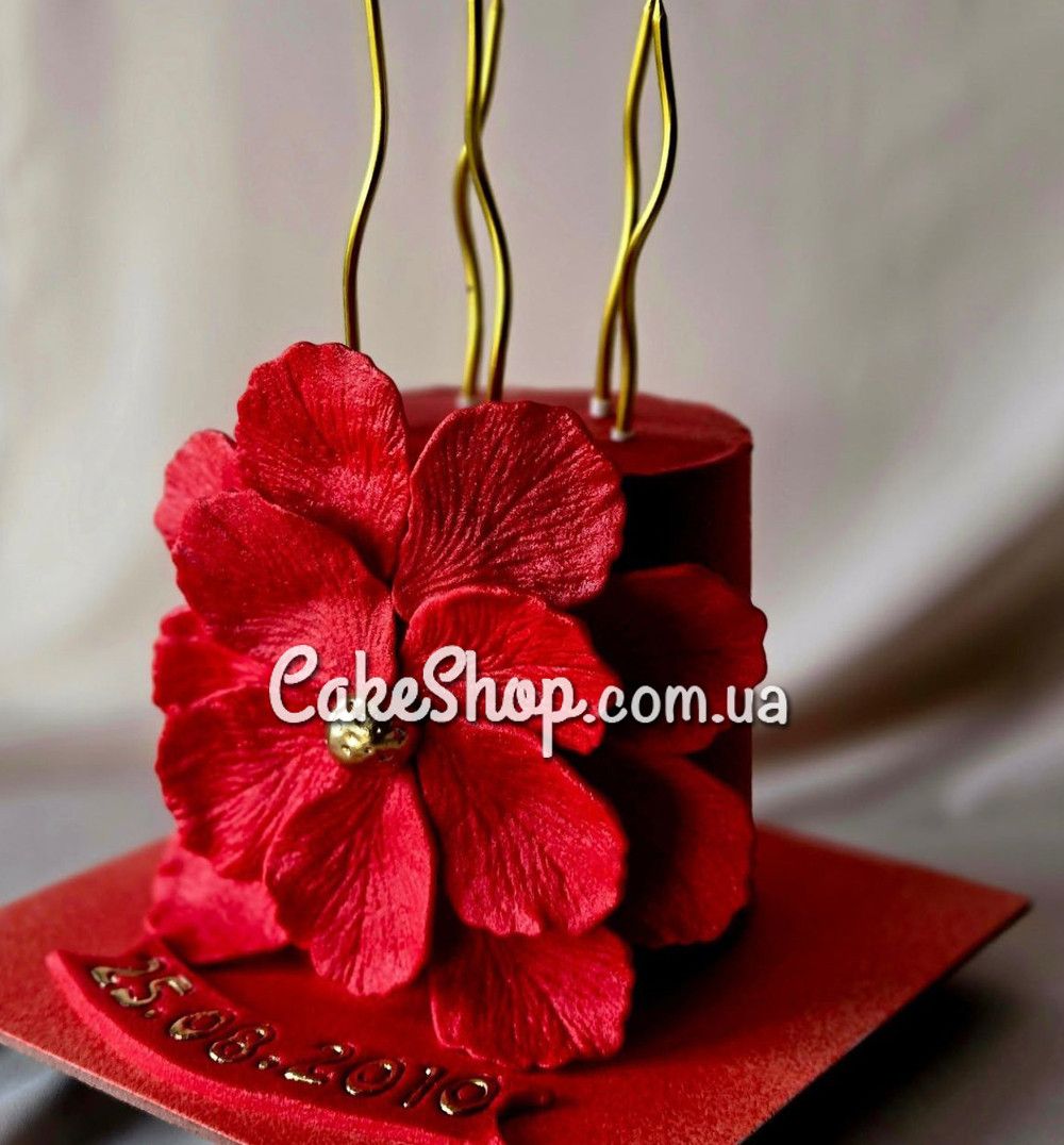 ⋗ Сахарные фигурки Лепестки красные ТМ Ириска купить в Украине ➛ CakeShop.com.ua, фото