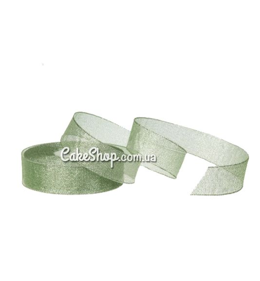 ⋗ Стрічка парча Зелена 25 мм купить в Украине ➛ CakeShop.com.ua, фото